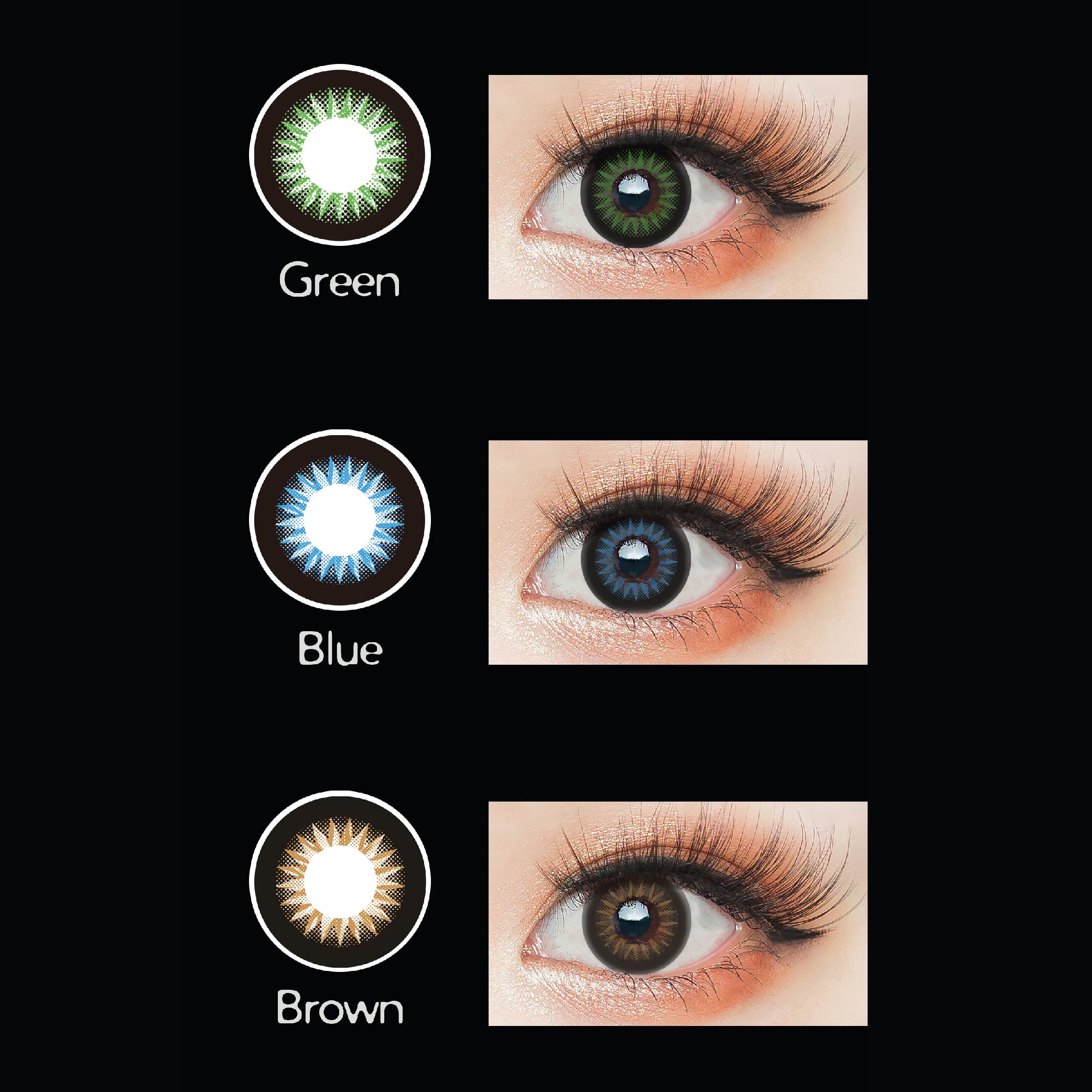 Maxi Eyes Magic Colors Monthly Yellow Series