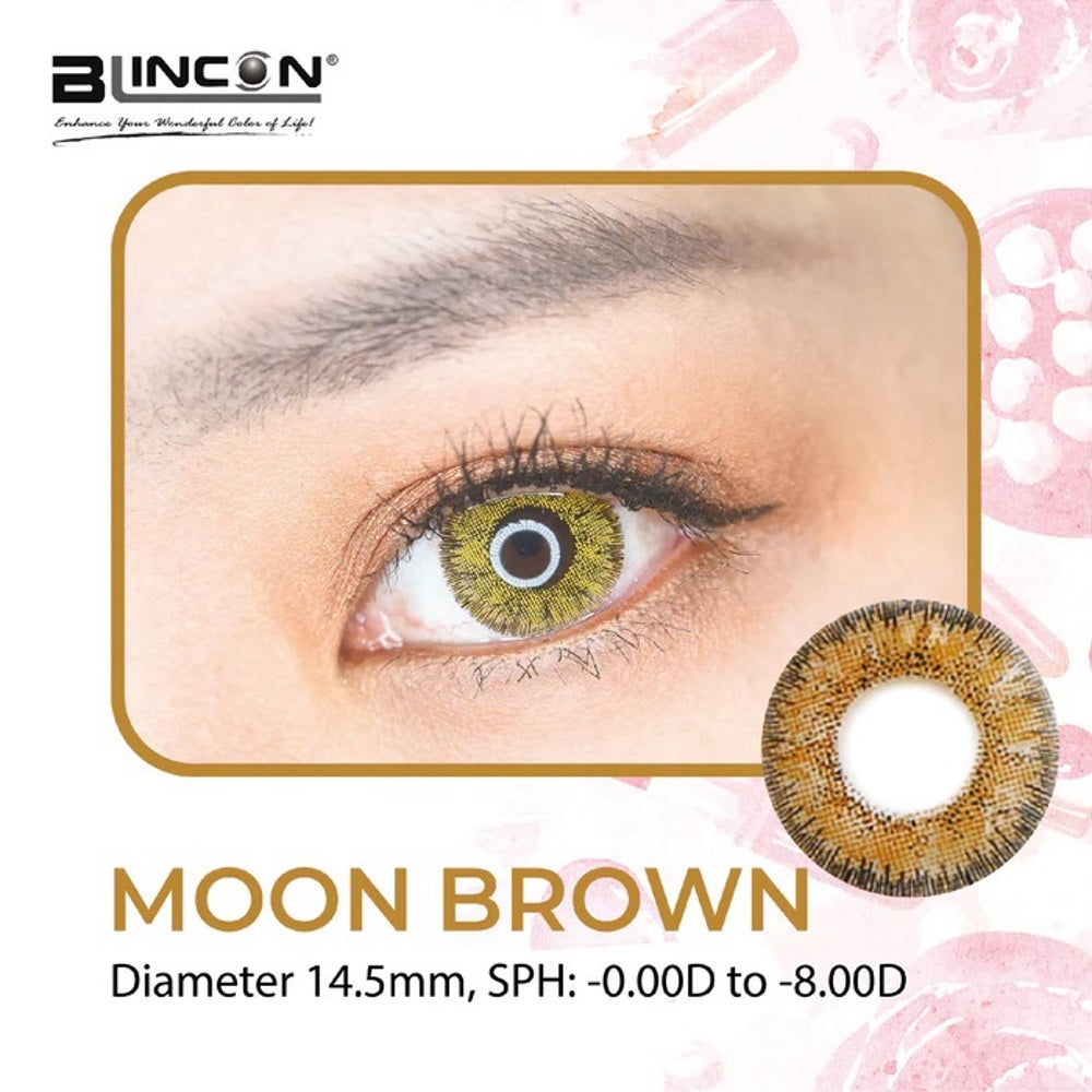 BLINCON BEAUTY SERIES MOON BROWN MONTHLY (2 PCS)