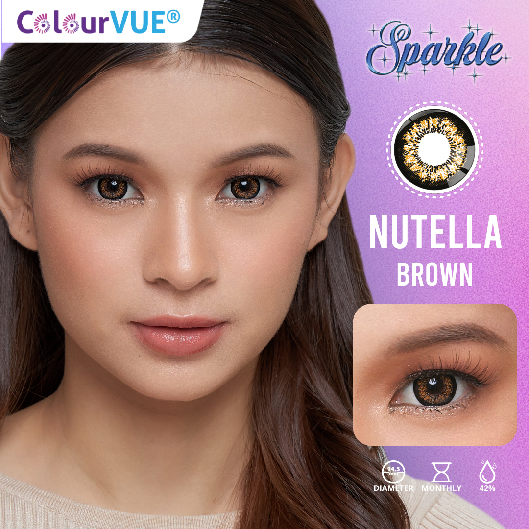 MAXVUE COLOURVUE SPARKLE MONTHLY NUTELLA BROWN (2 PCS)