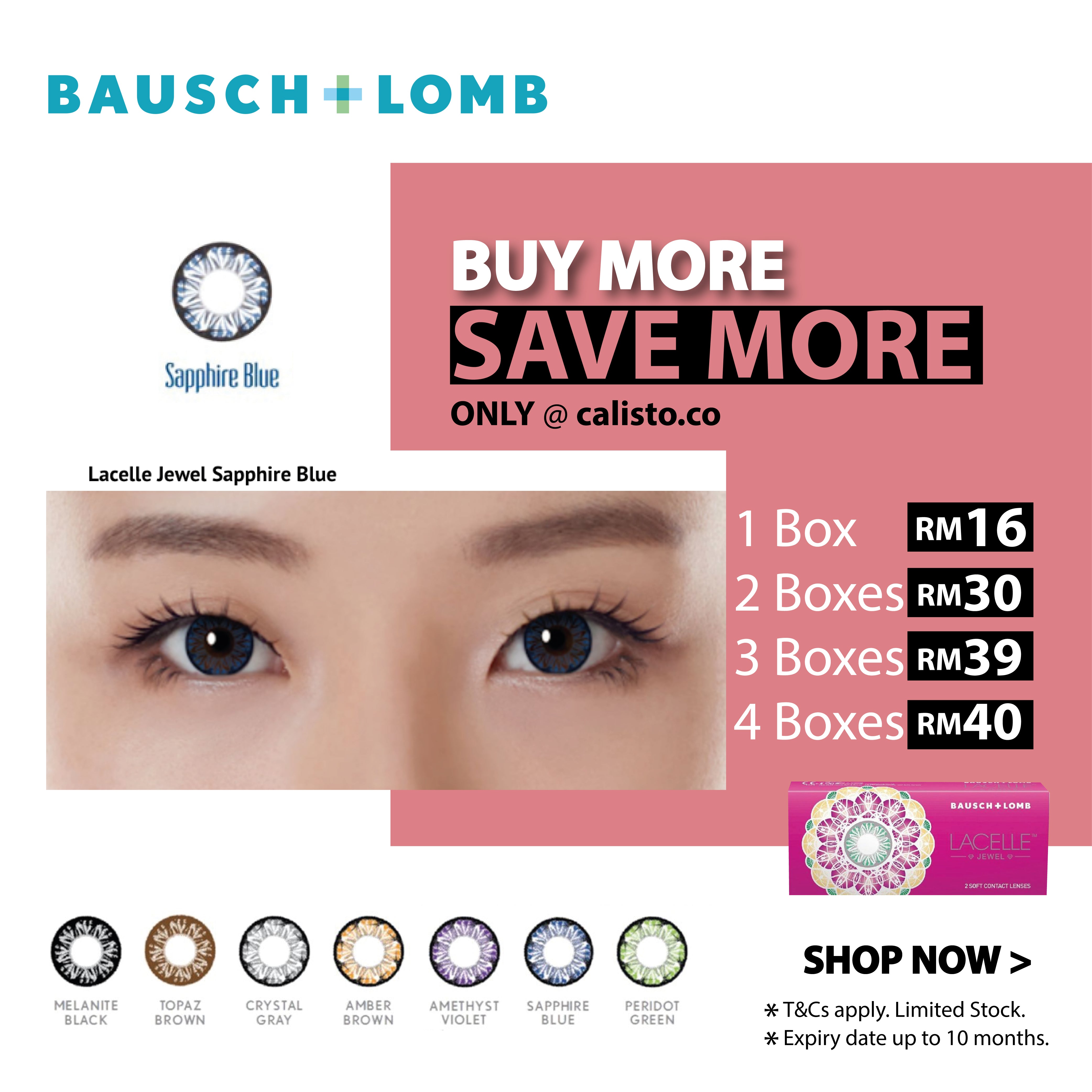 Bausch & Lomb Lacelle Jewel - Sapphire Blue (2 Pack)
